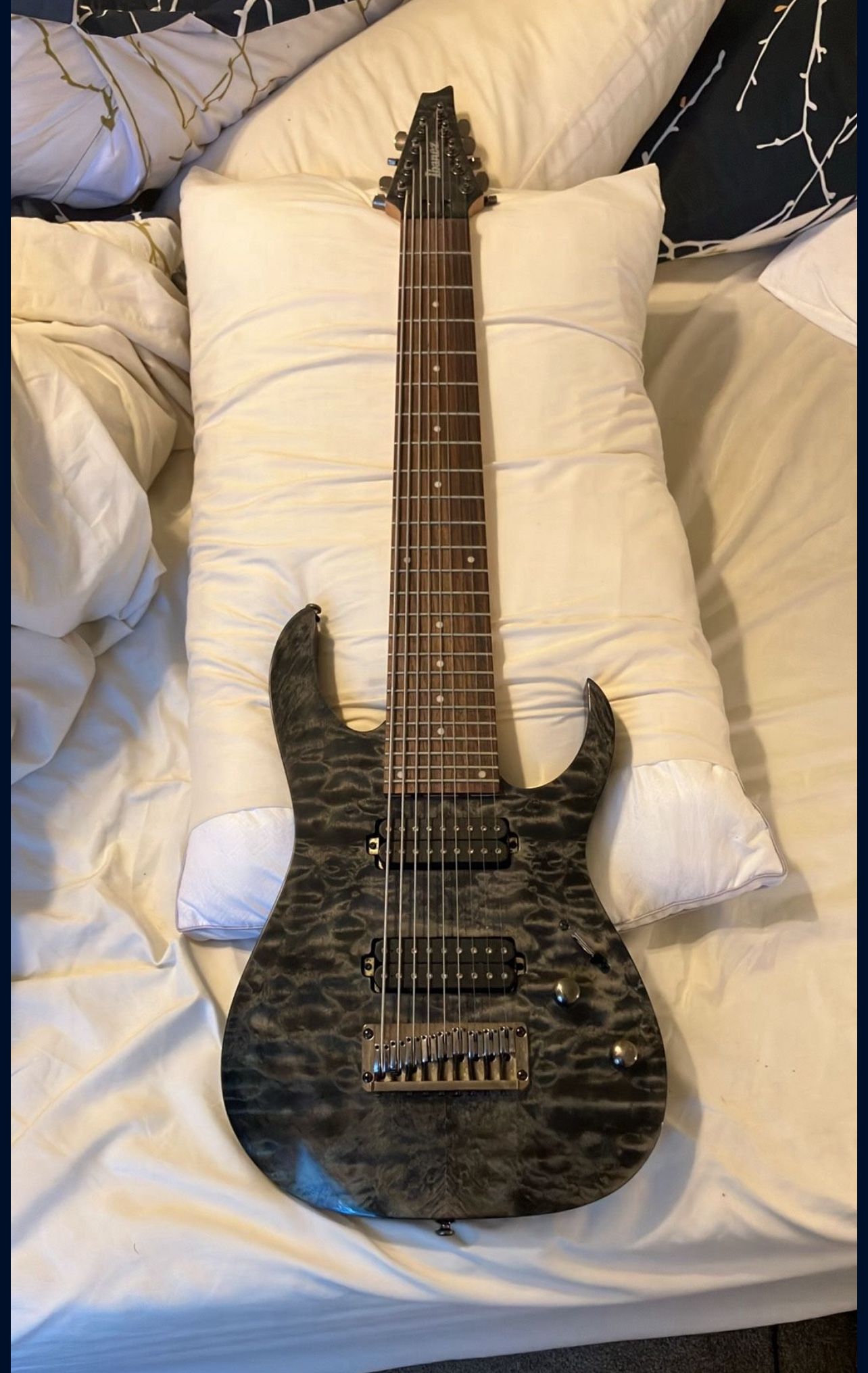 Ibanez RG9QM 9-string Guitar (Excellent Condition)