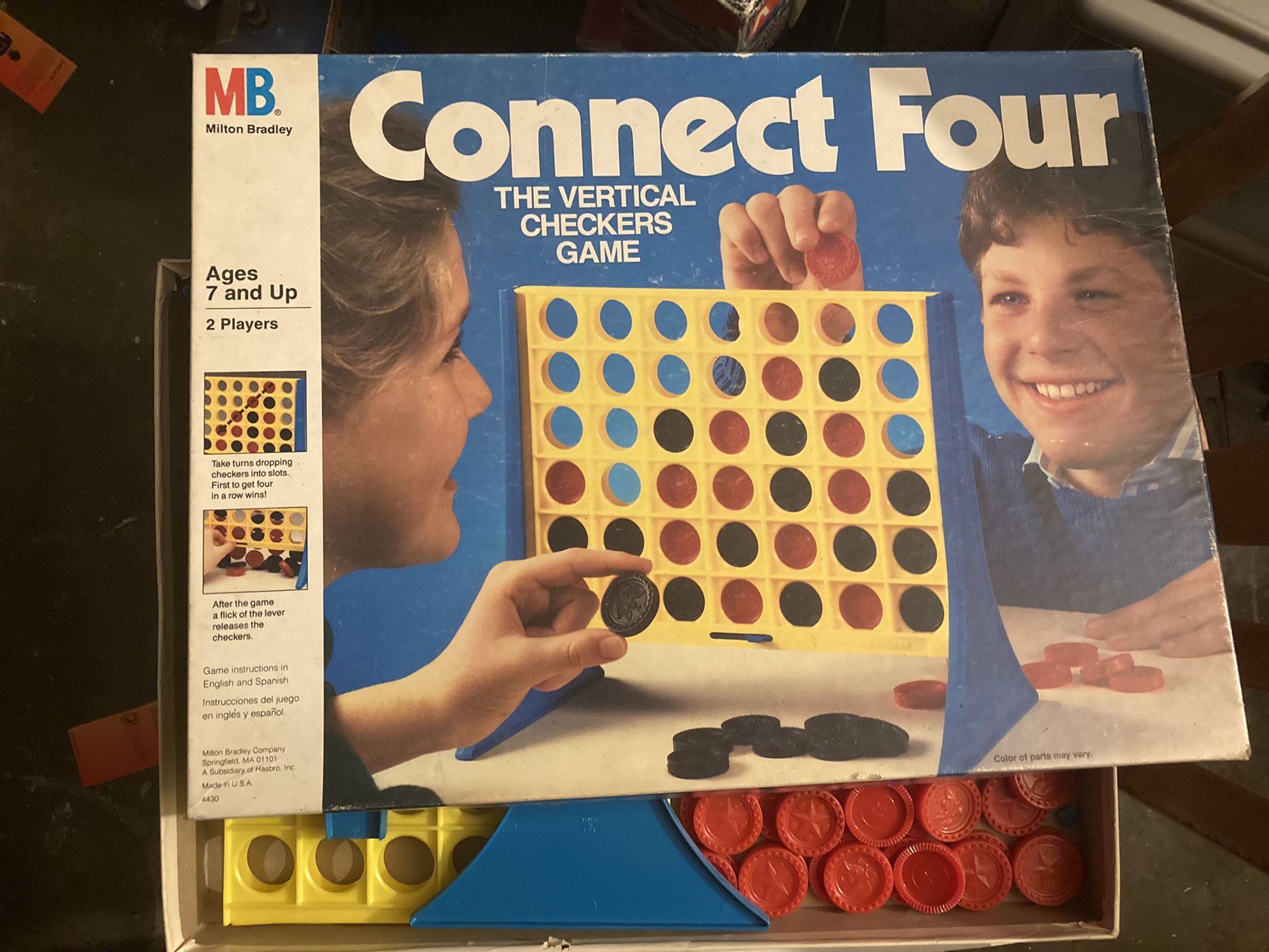 Vintage 1986 Board Game Connect Four by Milton Bradley 