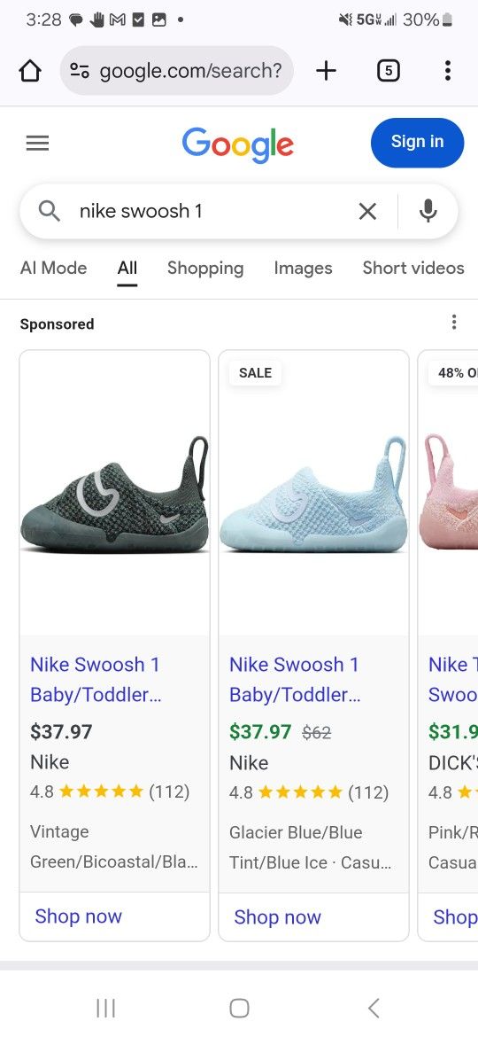 Nike Baby/toddler Shoes Swoosh 1