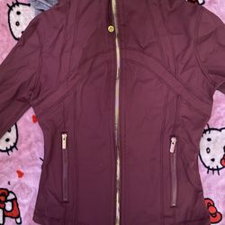 Lululemon Define Jacket Gold Zipper ( Burgundy) 
