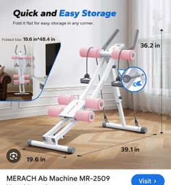 Ab Machine (White/Pink)