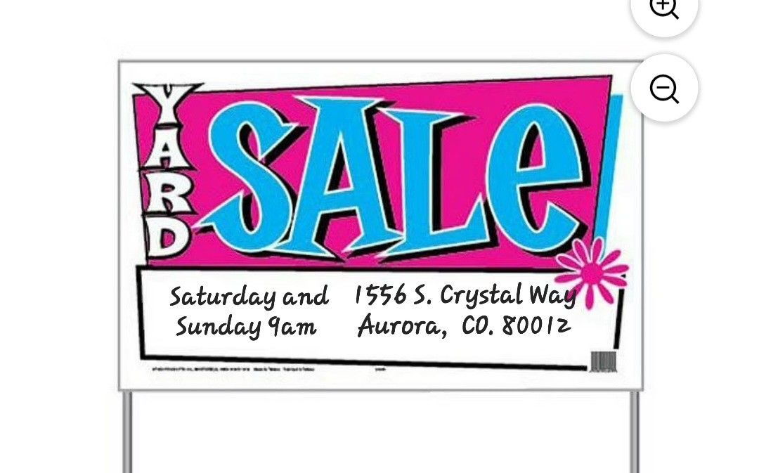 YARD SALE SATURDAY AND SUNDAY