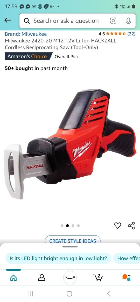 MILWAUKEE Cordless Reciprocating Saw