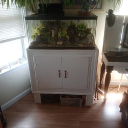 90 Gallon Fish Tank With Homemade Stand . Including Everything You Need For A Fish Tank