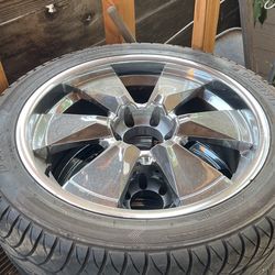 22 Chrome Rims With Tires