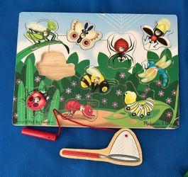 Melissa & Doug Magnetic Wooden Fishing Game/Puzzle