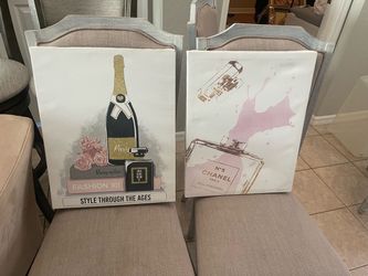 Fashion Wall Art Canvas Prints Set of 2