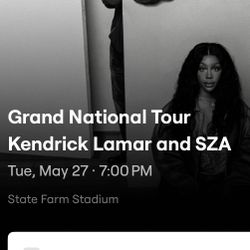 Kendrick Lamar And Sza Grand National Tour GA Pit / Energy Floor