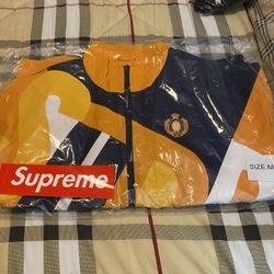 Supreme Big Letter Track Jacket Dark Orange