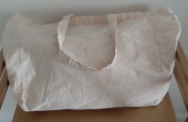 6- Canvas Tote Bags With Handles