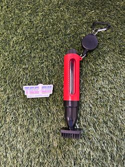 Golf Brush with Spray Bottle Red by OEM Golf