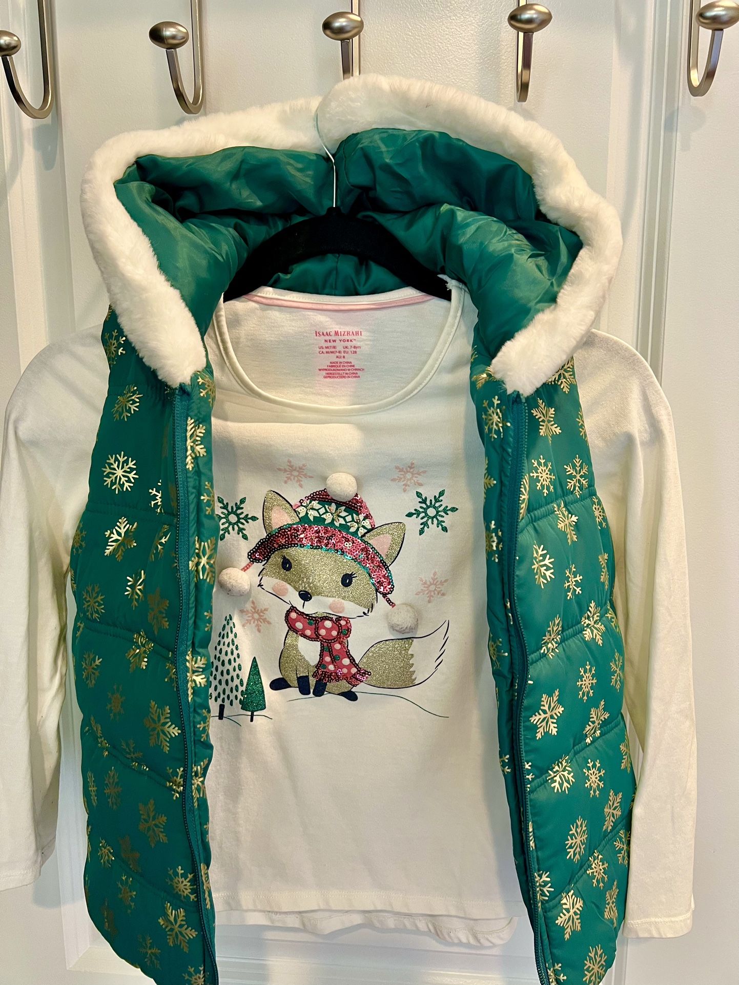 2 Peice Girls Puffer Vest/Shirt