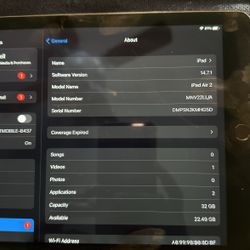 Apple IPad Air 2 Unlocked 