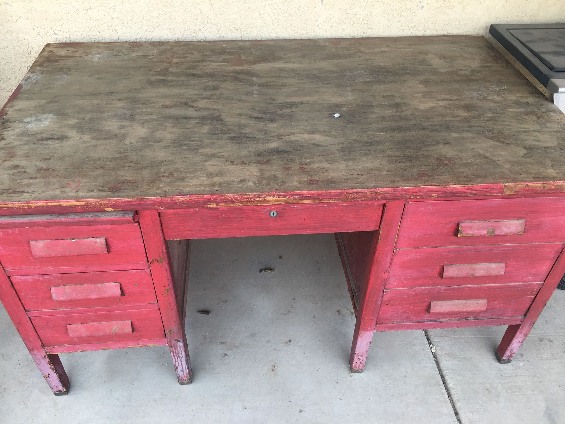 Antique Desk table Real WOOD 100%!!