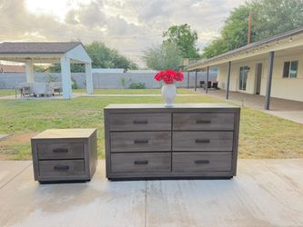 Modern dresser + nightstand set