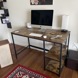 Simple Wood & Metal Desk 