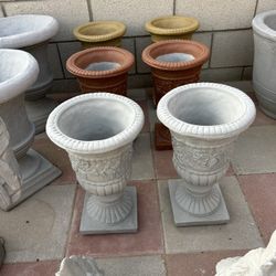 New Flower Pots Made Out Of Cement 