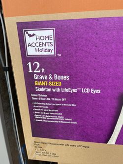 12 Foot Skeleton With LCD LifeEyes