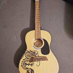 First Act 6 Strings Guitar MG3013 w/Dragon