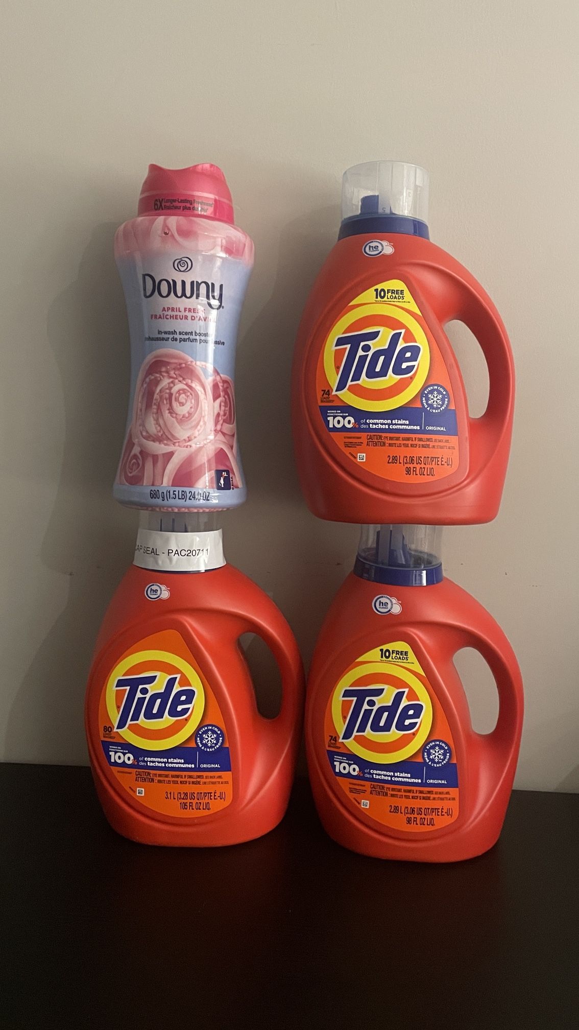 Tide Downy laundry detergent bundle $50