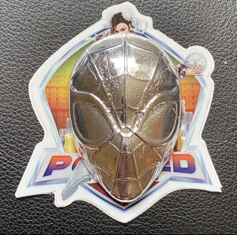 Spider-Man Mask 1.99 Pure Poured Silver