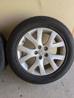18" Mazda rims with tires
