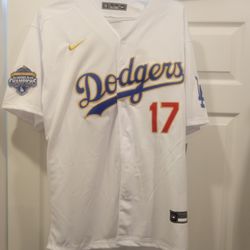 Ohtani 17 Back2Back Dodger Championship Jersey 