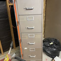 Metal File Cabinet Five Drawers