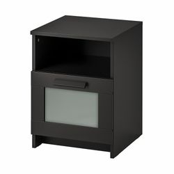 2 IKEA Brimnes Nightstand Black