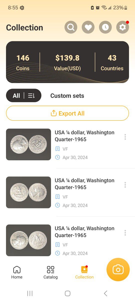 143 Coins 43 Countries