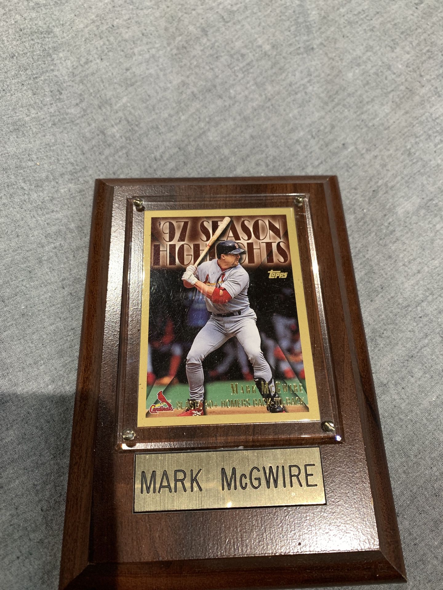 Mark McGwire baseball card