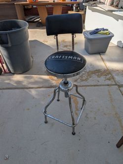 Craftsman Hydraulic Shop Stool with Backrest
