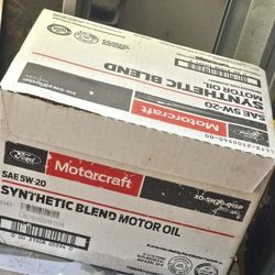 Motorcraft 5W-20 OEM Synthetic Blend — New 12 Qt Case — Unopened