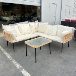 4pc Outdoor Boho Patio Furniture Set 