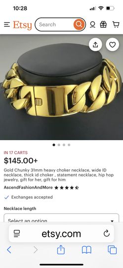 Gold Chunky Heavy choker 