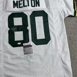 Bo Melton Signed Autograph Custom Jersey - JSA Coa - Green Bay Packers
