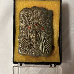 Native American Chief Belt Buckle (NIB)