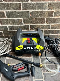 RYOBI 1600 PSI Electric Pressure Washer + Accessories