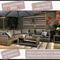 💧Free Delivery 💧 Sectional Couch* Indoor, Living Room - Outdoor, Patio * For all Seasons 👉$52Down/GetNowPayLater 