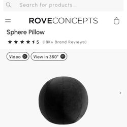 Rove Concepts Sphere Pillow (black) 