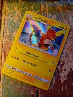 #4 POKEMON MINT CARDS SET HOLO'S RAICHU, LYCANROC