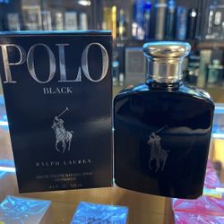 New Polo Ralph Lauren Black Cologne Perfume For Men 4.2 Oz 