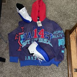 Valley Hoodies Size Small  X Jordan 12 Size 10 