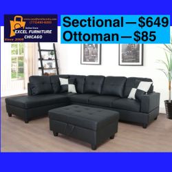 🎈Free Delivery—Brand new sectional sofa couch 