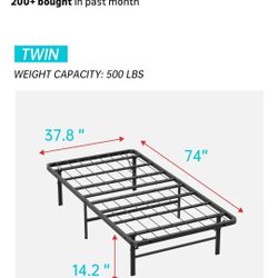 Unopened Twin Foldable Bed Frames