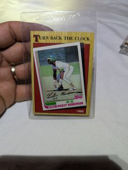 Rickey Henderson 1982 Topps Baseball Card
