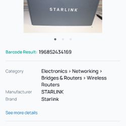 Starlink - Standard Network Satellite Antenna & WiFi Router Kit - Dual-band
