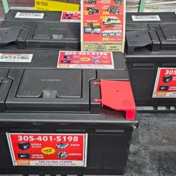 Group-48, new car battery, 1 year warranty 