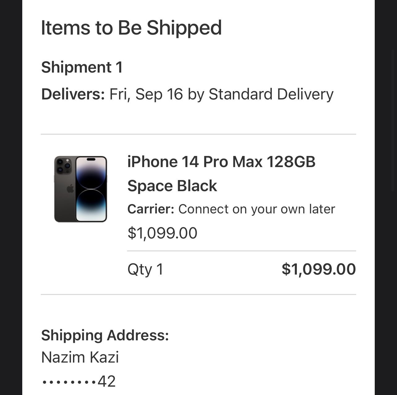 iPhone 14 Pro Max 128GB MULTIPLE COLORS (UNLOCKED) 1,250 OBO (San