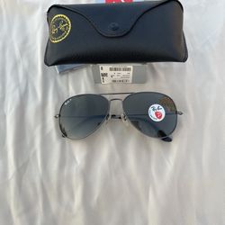 Polarized Lenses Aviator 3025 Sunglasses Black Rayban